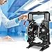 VEVOR Air-Operated Double Diaphragm Pump, 2 inch Inlet & Outlet, Aluminum Alloy Body, 158.4 GPM & Max 120PSI, Nitrile Diaphragm Transfer Pump for Petroleum, Diesel, Oil and Low Viscosity Fluids