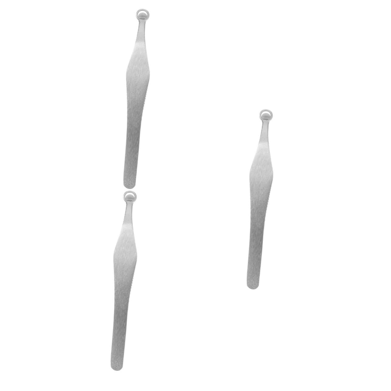 Beavorty 3pièces Pince à Épiler Pour Poils De Nez Inoxydable Avec Tête Ronde Outil De Coupe Ergonomique Pour Hommes Et Femmes Parfait Pour Usage Domestique Ou Professionnel