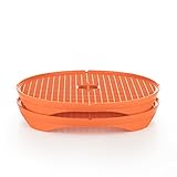 Börner Crispymaker 2er Set, Chipsmaker mikrowelle, Gemüsechips selber machen ohne fett, orange