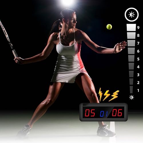 Tableau de bord numérique portable LED avec télécommande blanche - 6