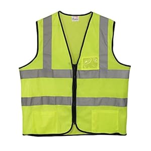 Seekingon Hi Vis Vests Yellow Jackets Reflective Strips – Hi Vis Jackets for Men, Women, Kids – Construction and Security Vest – Multi Purpose Vest