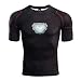 Mens Compression Shirt Iron Man 3D Printed T Shirts Fitness Tops