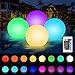 Punvot Luces Piscina Flotantes, 4 Pcs Luz del Estanque, Luz LED para Piscina, Luces Sumergible, Luz de Bañera para Estanque, Cambia Color RGB IP68 Impermeable, Deco de fiesta para Piscina, Boda, Playa