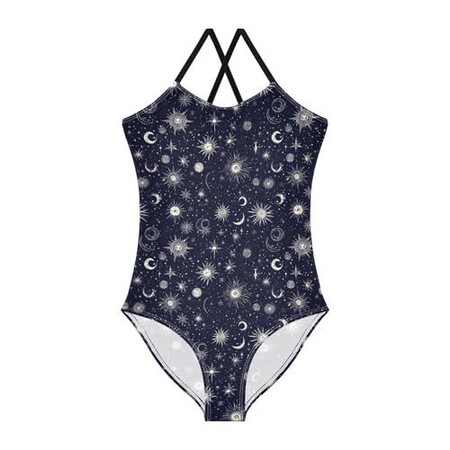 Toddler Swimsuit Girl Kids Bathing Suit Girl Toddler Girls Swim Suit Beach Swimwear Starry Night Star Sun Moon