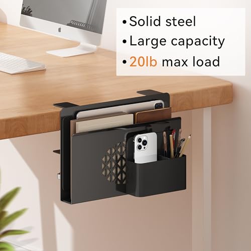 Support ordinateur portable à pince Josmimic, rangement acier sans perçage - 5