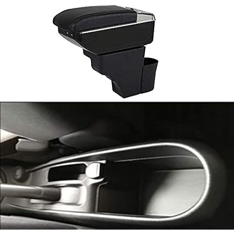 Centre Armrest Centre Console For Note 2016-2018 Car Armrests Centre Armrest With Storage Compartment Built-in LED Light Black Cover
