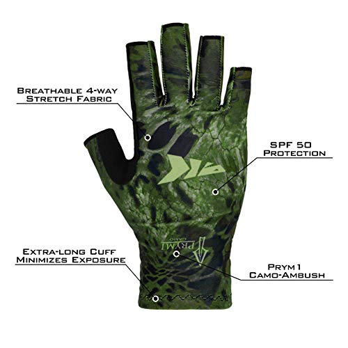 Kastking Sol Armis Sun Gloves Upf50+ Fishing Gloves Uv Protection Gloves Sun Protection Gloves Men Women For Outdoor, Kayaking, Rowing, Hunting, Ambush Prym1,Large - X-Large #TOP2
