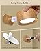 AMETHEUS LED Wall Mounted Lights, Rechargeable Wall Sconces Lamp, 3 Color Temps & Remote and Touch, 360°Rotation Dimmable Cordless Wall Light for Study Bedroom Reading Bedside(Wood, 1 Pack)