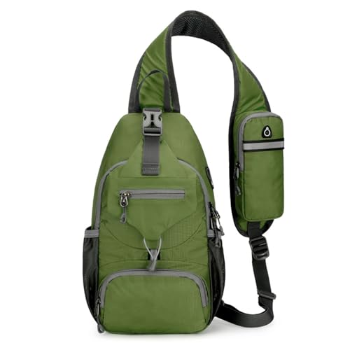 Sac nylon léger homme à bandoulière pour voyage extérieur et randonnée décontractée