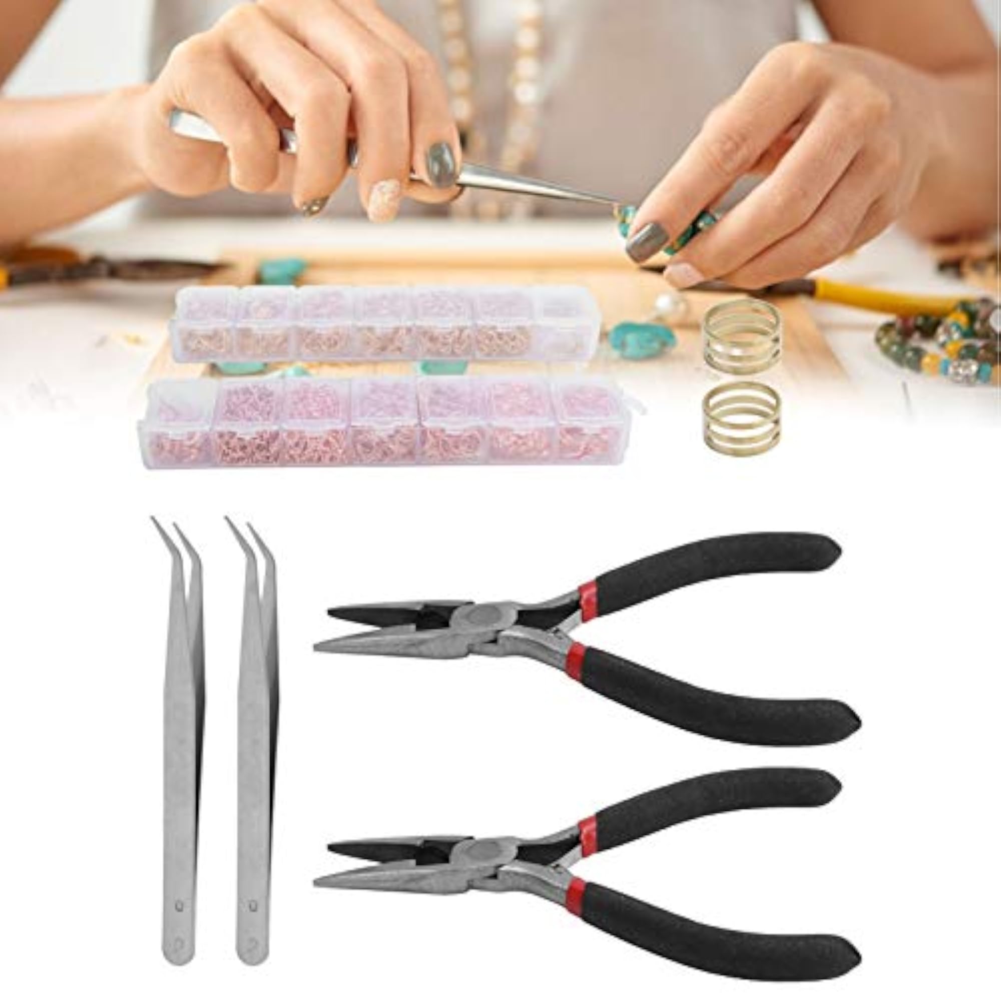 Jewellery Making Ring Lobster Clasp Set