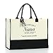 Nana Tote Bag for Women Personalized Beach Bag Waterproof Canvas Bag Inspirational Nana Gifts for Women Grandma Nana Grandmother Gigi Birthday Retirement Travel Camping, Important Nana Stuff Snack Bag