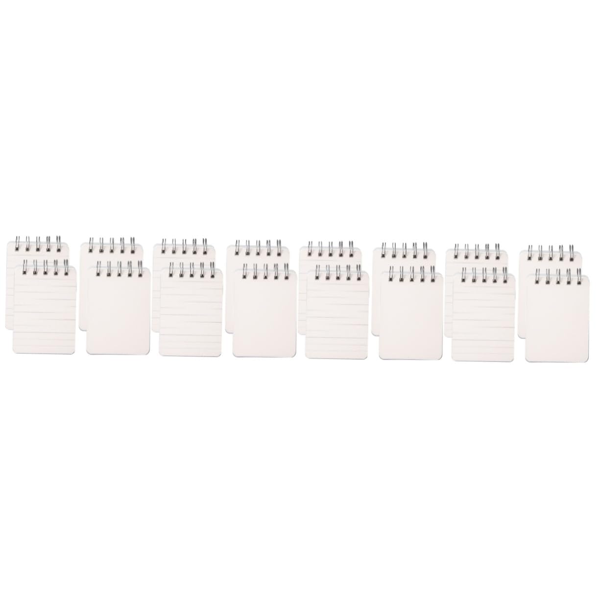 Lurrose 4 Ensembles Mini Cahier Mini Cahier Pointillé Petit Carnet Bloc-notes De Poche s Pour L'école À Spirale De Grille Blanche Le Fer 4 Pièces * 4