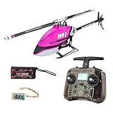 OMPHOBBY M1 V1 RTF RC Helicopter for Adults, Ready-to-Fly Remote Control Helicopters with RadioMaster Pocket SFHSS Transmitter, 3D 6CH Pro-Ready Mini Drone with Dual Brushless Motors Purple