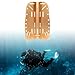 Diver BCD Gear Scuba Diving Backplate Accessories Aluminum Alloy Tank Holder Tech Diving Harness for Snorkeling Watersports, Golden