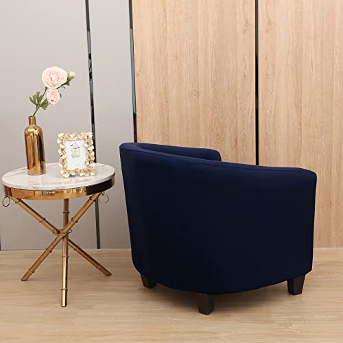 Leonebebe Club Chair Cover, High Stretch Tub Chair Cover, Universal Spandex Pattern Armchair Sofa Cover Cover Couch Slipcover For Living Room Club Bar Counter (Navy) #TOP2
