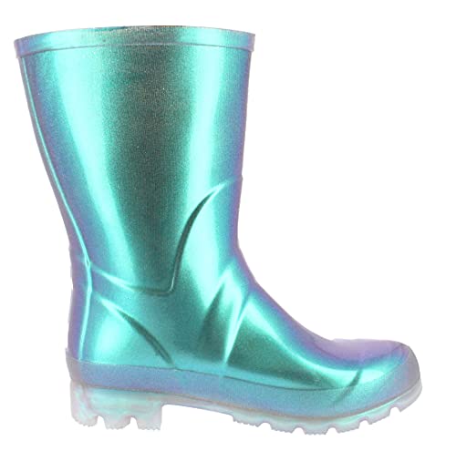 Beck Damen Glossy Gummistiefel, Türkis, 38 EU