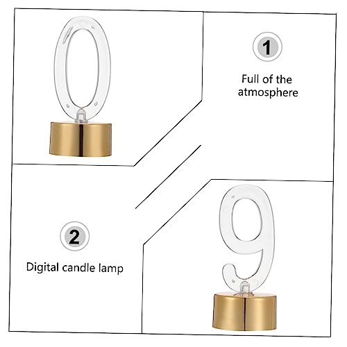 Ciieeo 10 Peças Luz De Vela Digital Luz LED Luz De Vela Rosa Flutuante Vela Cintilante Sem Chama Vel