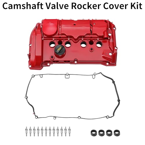 Partuto Engine Valve Cover No.11127646552/0248S7 Front Rocker Cover for Mini Cooper 1.6L 2007-2015 Aluminum Alloy Red W/ith Gasket Bolt Oil Cap PCV Valve by Partuto - Image 8