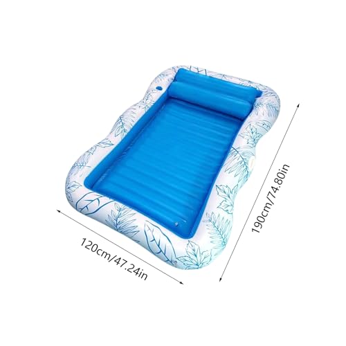 Hamac gonflable de piscine 190x120cm compact pour adulte - 2