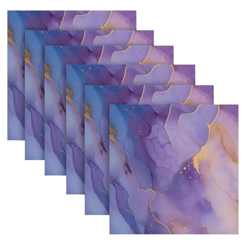 Servilletas de tela multicolor de 20x20 in pack x6 miniatura 2