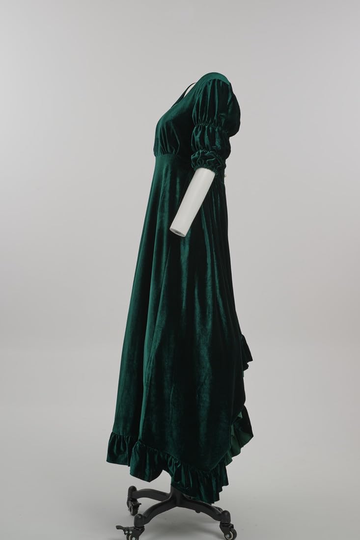 Plus Size 1870's Victorian Polonaise Dress Civil War Gown Empire Waist Regency Era Dress - Image 5