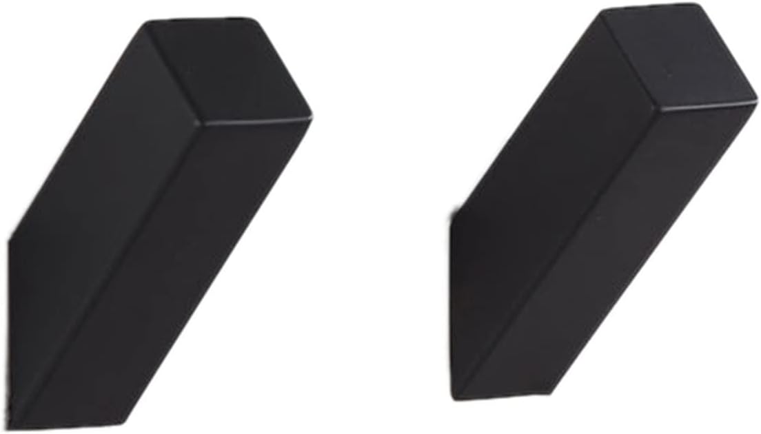 Coat Hooks Wall-Mounted Black Towel Hook 304 Stainless Steel Black Bath Robe Hook Suitable for Bathroom Living Room and Hotel Wall-Mounted Coat Rack (Size : 2Pcs) (Black 2 Pieces)