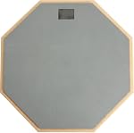 Tosnail 12-inch Silent Drum Practice Pad - Gray - Bonus 5A Drumsticks