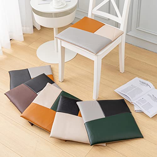 Coussin de chaise imperméable en cuir beige avec rembourrage souple et durable