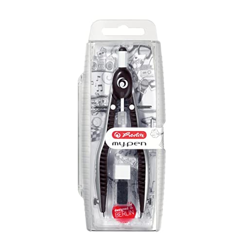 Herlitz 11122322 Zirkel Schnellverstellzirkel schwarz/grau