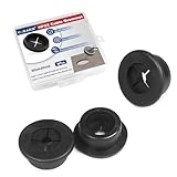 7/8 Inch Cable Grommet (22mm) – 9 Pcs Flexible Rubber Cable Hole Covers for Home Theater Cabinet, Power Strip Routing (Black)