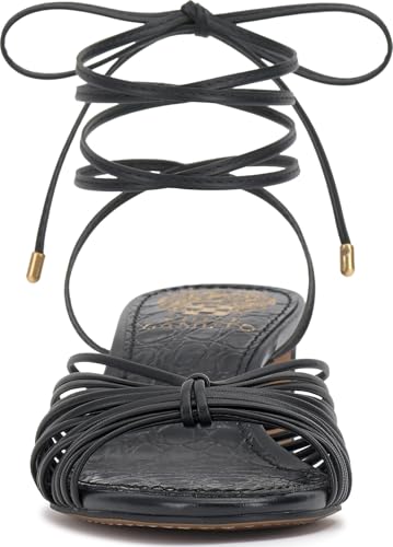 Image of Vince Camuto Lory Ankle Wrap Kitten Heel Sandals