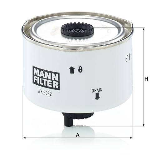 MANN-FILTER Wk 8022 X Filtro Carburante - Autovetture + Veicoli Commeriali - 4