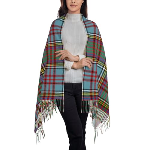 Otomi Scarf for Women Plaid Soft Cashmere Feel Pashmina Shawl Wraps, Cozy and Lightweight for Daily & Holiday Wear4