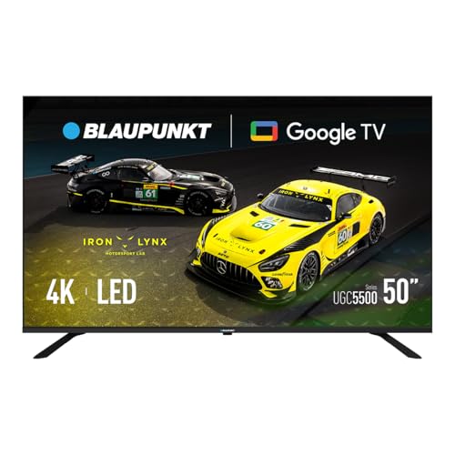 Blaupunkt 50 Zoll HD LED Smart TV 50UGC5500S | mit Google TV, integriertem Chromecast, Bluetooth, Hey Google-Sprachsteuerung, 60Hz | Kräftige Farben, hoher Kontrast & Smarter Komfort
