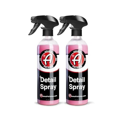 Adam's Detail Spray (2-Pack) - Quick Waterless Detailer Spray for Car Detailing, Washing, Polishing & Vehicle Claying