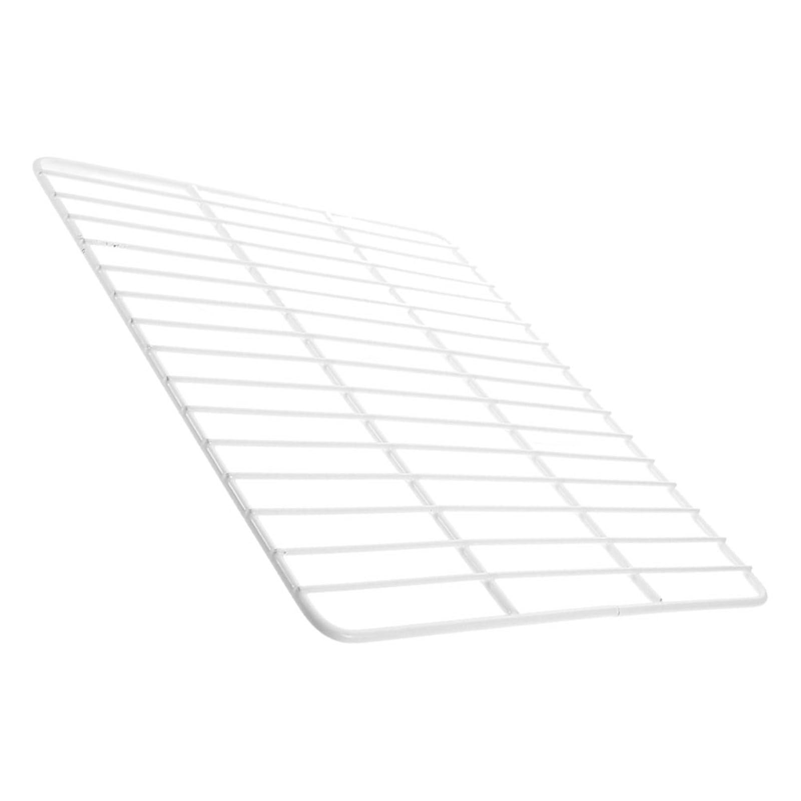 Happyyami Estante Compartimentación de Fácil Mantenimiento Abierta y Malla Hierro Blanco Estructura Flexible para Refrigerador para Uso Comercial yspensas