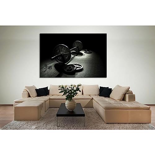 Toile Crossfit gym №630 - Cadre de motivation mural pour rompre la monotonie
