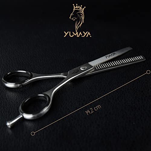 Effilierschere YUMAYA ® in Friseur Profi Qualität, Edelstahl