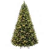 Hykolity 7 ft Prelit Artificial Christmas Tree with 300 Warm White LEDs