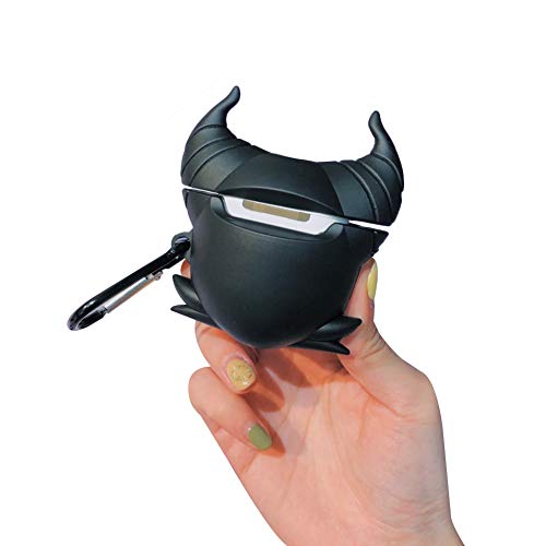 Aikeduo For Airpods 2 Case Cute Funny Cartoon Character Cool Keychain Design Silicone Soft Skin Fashion Girls Boys For Airpods Case (Maleficent) #TOP3