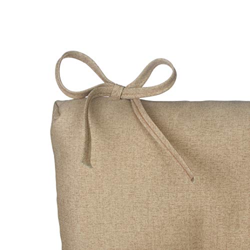 Klear Vu Solarium Cushion, Indoor And Outdoor Rocking Chair Pad For Patio, Living Or Nursery Room, 2 Piece Set, Seat 19"X19" And Seatback 21"X18", 02 Husk Birch #TOP2