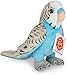 Teddy Hermann 94159 Wellensittich blau 13 cm, Kuscheltier, Plüschtier