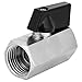 1/2 Mini Brass Valve, 3.5 Mini Ball Valve, 1 Ball 1 Mm Hexagonal Socket Plated Female X Female Npt With Handle