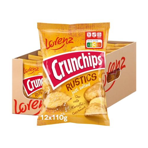 LORENZ | Crunchips Rustics Salted | 12 x 110 g | vegan
