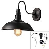 Apparence simple et rétro, convient pour remplacer l'éclairage mural dans différents styles, et pour le garder propre