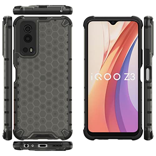 Image of Glasgow Back Case Cover Compatible with IQOO Z3 5G (Stylish Design) - Black