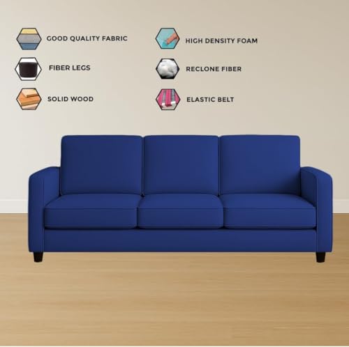 Image of The MM Furniture store Premium Fabric Sofa - Sapphire (3 Seater)