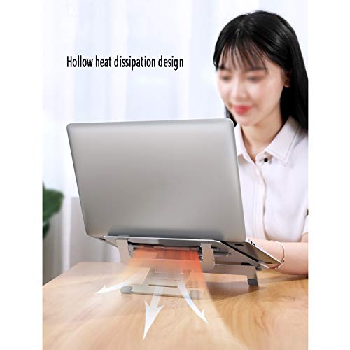 Support portable aluminium ergonomique ventilé pour ordinateur et tablette - 4