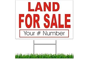 3-Pack Land For Sale Sign with Custom Phone Number