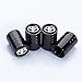 HEY KAULOR 5 Pcs Metal Car Wheel Tire Valve Stem Caps for Toyota with Key Chain Styling Decoration Accessories